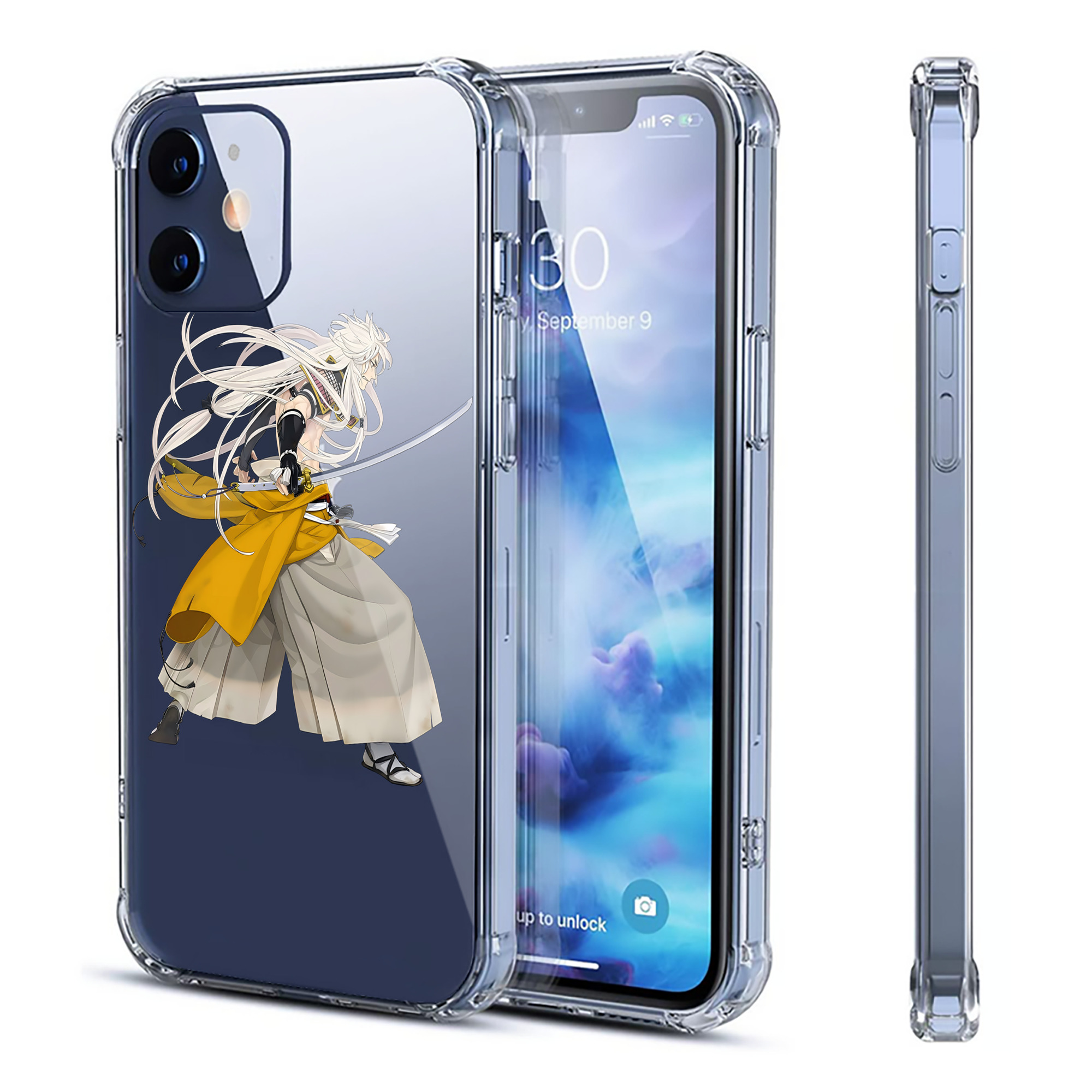 （画像用） 刀剣乱舞 Touken Ranbu 【iPhone 12シリーズ対応】透明スマホケース（クリアソフトケース）